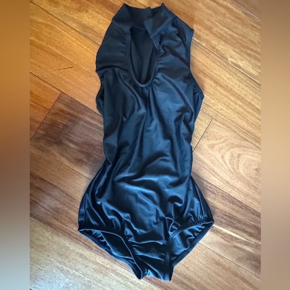 Black Sleeveless Leotard